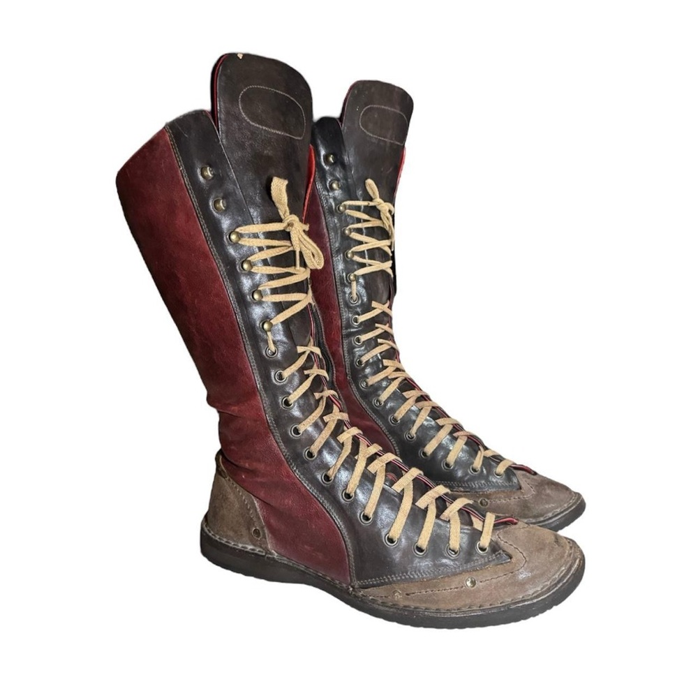 Vintage Style Lace-Up Boots